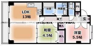 カルチェ清水谷の物件間取画像